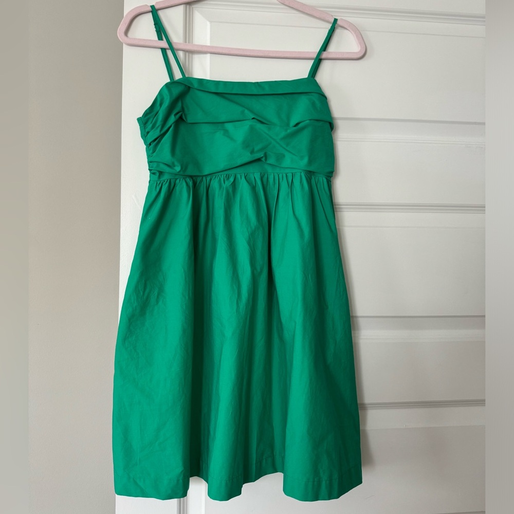 green cami dress